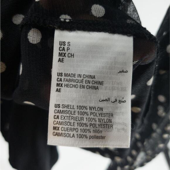 INC Printed Lace-Up Top Floating Dot S - Picture 5 of 6